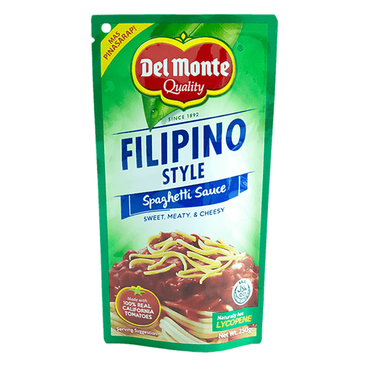 Del Monte Spaghetti Sauce Filipino Style 250g Shopee Philippines