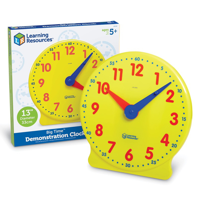 Learning Resources Big Time Learning Clock, Analog Clock, Homeschool ...