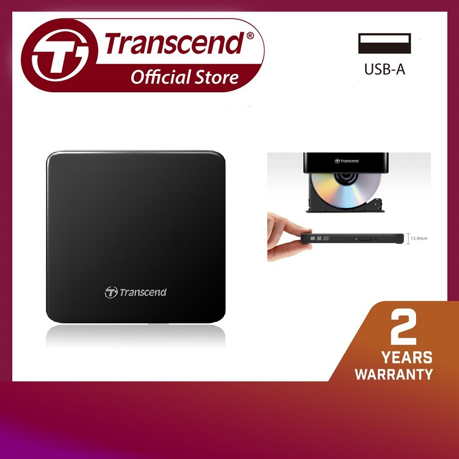 Transcend Portable CD/DVD Writer (Ultra Thin) Shopee Philippines