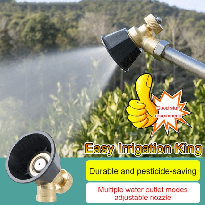 thumbnail image 2 of Fine-tune Your Garden Watering With This Adjustable Brass Misting Nozzle — 5 To 20 Settings, Stainless Steel Hood, Unbranded But Solid! 2 of 3