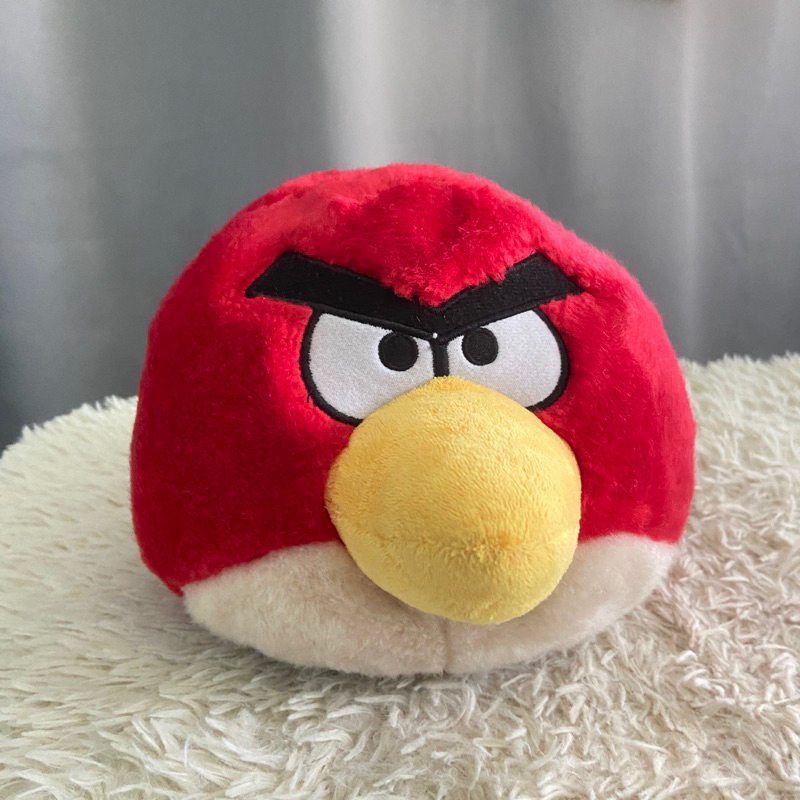 Angry birds stuffed toys preloved (angry bird red) Shopee Philippines
