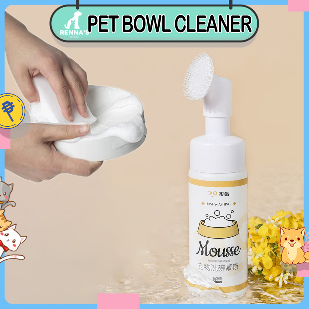 Renna's 150ml Cat Bowl Cleaner Dishwashing liquid For Dog Bowl Cleaner Pet Bowl For Cat