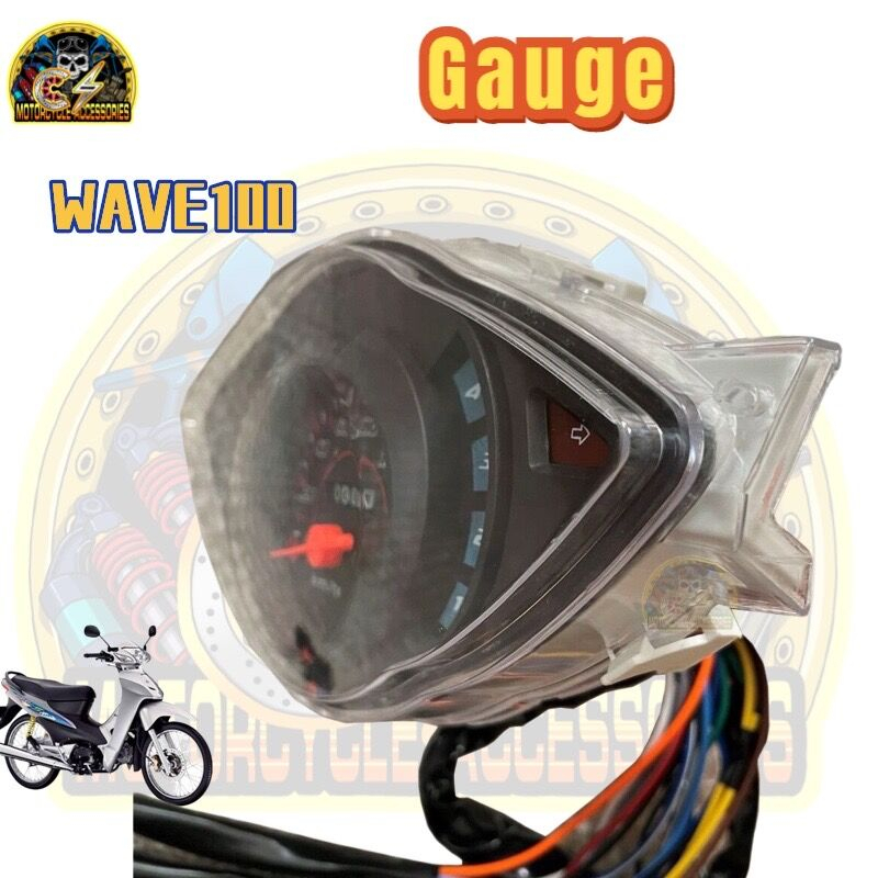 CS Motorcycle Speedometer Gauge Assembly Wave 100 | Shopee Philippines