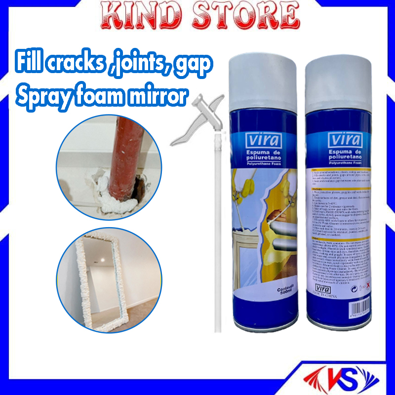 750ml Foam Spray Fills Cracks, Joints, Gaps Around Pipes, Vent Vira ...