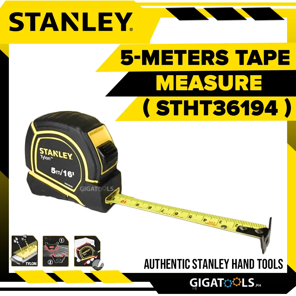 Stanley Tylon BiMaterial Steel Tape Measure 5Meters ( 5 METERS