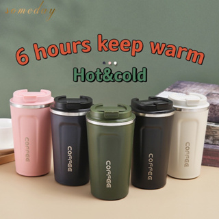 380/510ML Thermo Cup For Gifts Thermos Flask Termo Cafe Double Stainless  Steel Thermos Water Bottle Coffee Mug Thickened Travel