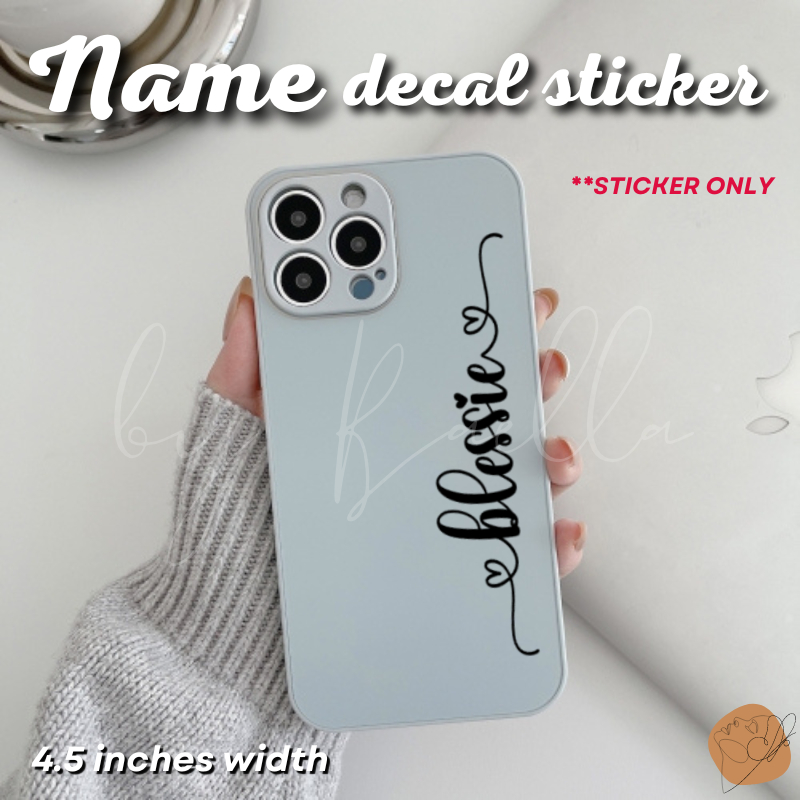 Name Decal Sticker for Cellphones, Phone Cases, Tablets, Tablet Cases ...
