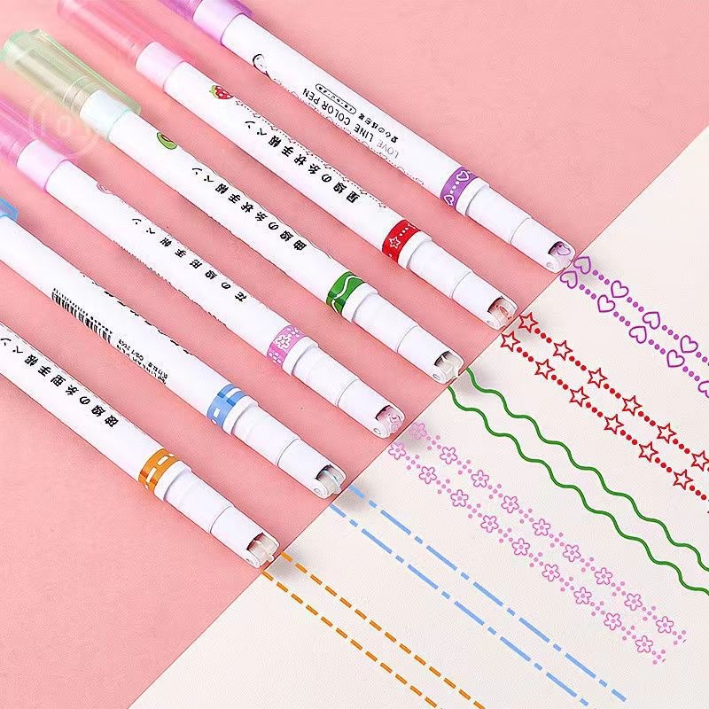 Flower contour pen Curve pen Marker pen | Shopee Philippines