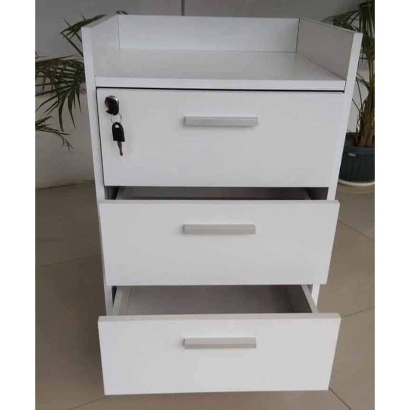 3 DRAWERS BEDSIDE TABLE with LOCK Shopee Philippines
