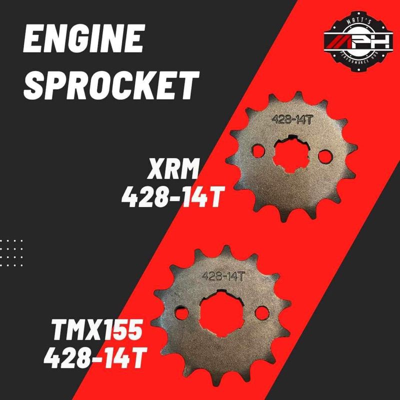Engine Sprocket TMX155 / XRM (42814T) Shopee Philippines