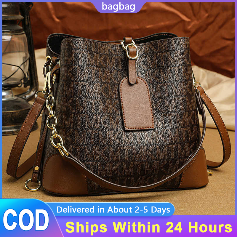 COD Retro Bucket Bag Ladies Shoulder Bag Casual Messenger Bag Simple Handbag Shopee Philippines