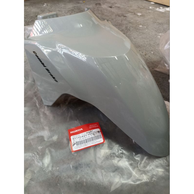 FRONT FENDER GLOSSY GRAY HONDA CLICK-125 61110-K2V-H20ZH HONDA GENUINE ...