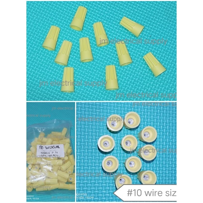 100pcs awg 1210 Wire nut screw on wire connectors Shopee Philippines