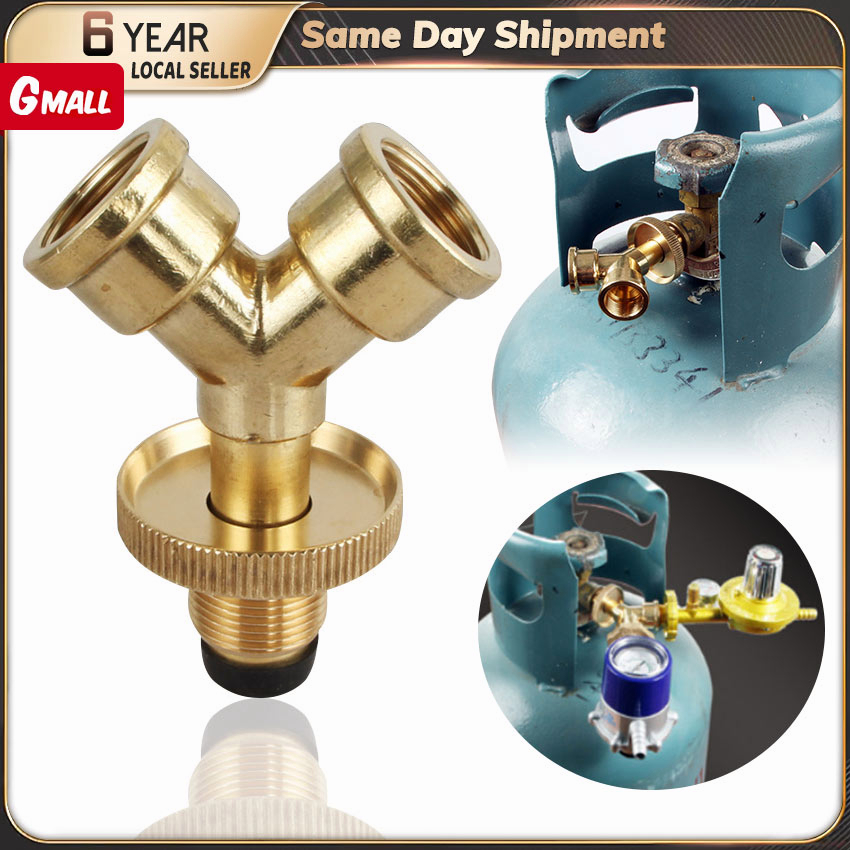 Versatile LPG Propane Adapter Valve Kit for Camping RVs and BBQ Grills