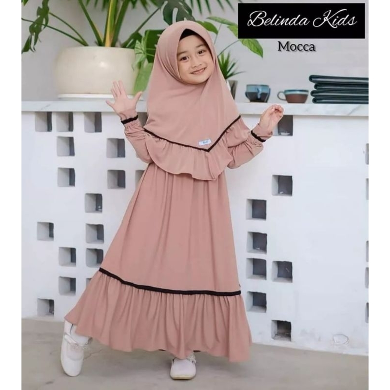 cas toodler maxi dress with hijab for age 4 to 6 years old | Shopee ...