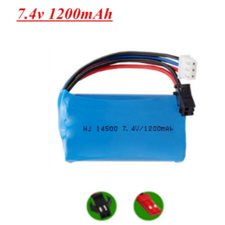Batterie Lithium Polymère 7.4V 1200mAh 18650 – Pour Voiture Télécommandée 4×4 Et Véhicule D'escalade