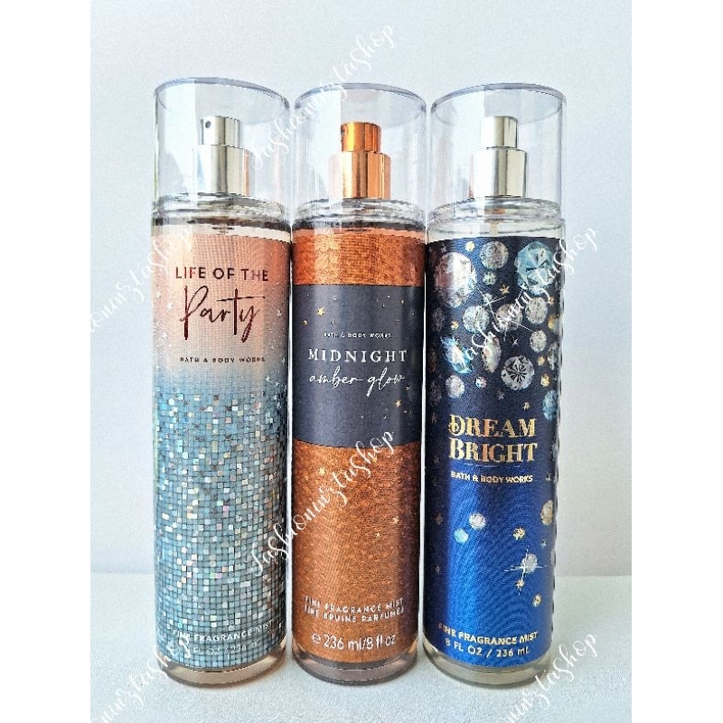 Midnight Amber Glow•Life of the Party•Dream Bright by Bath & Body Works in  5ml amd and 10ml