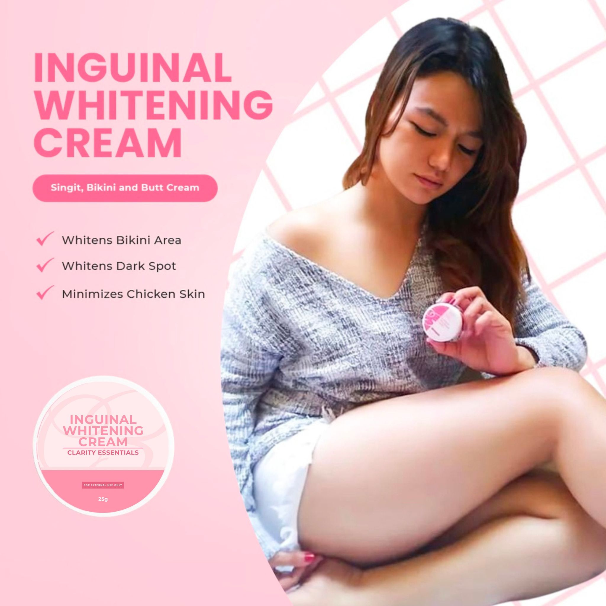 FDA Approved Inguinal Whitening Cream for Bikini areas and Butt