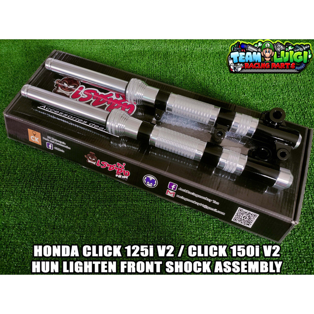 RACING MONKEY LIGHTEN FRONT SHOCK ASSEMBLY FOR HONDA CLICK 125i V2 ...