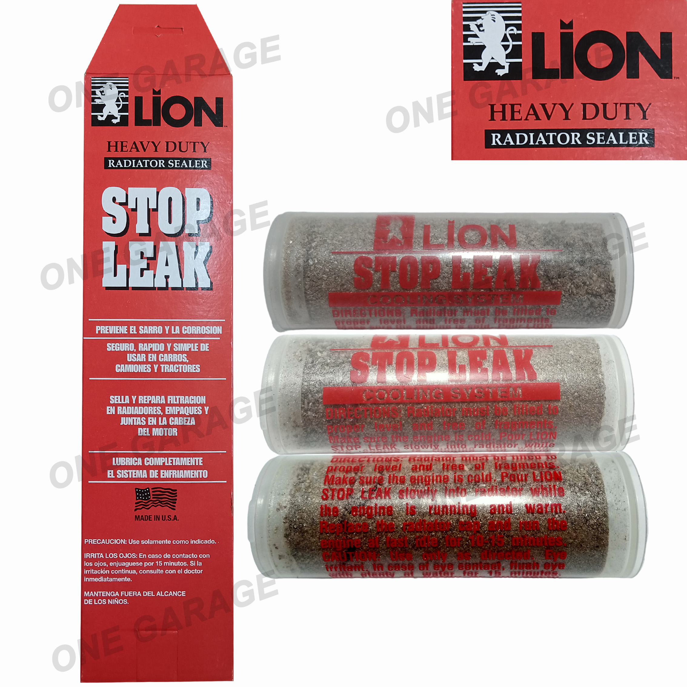 LION RADIATOR STOP LEAK Made in USA | Shopee Philippines