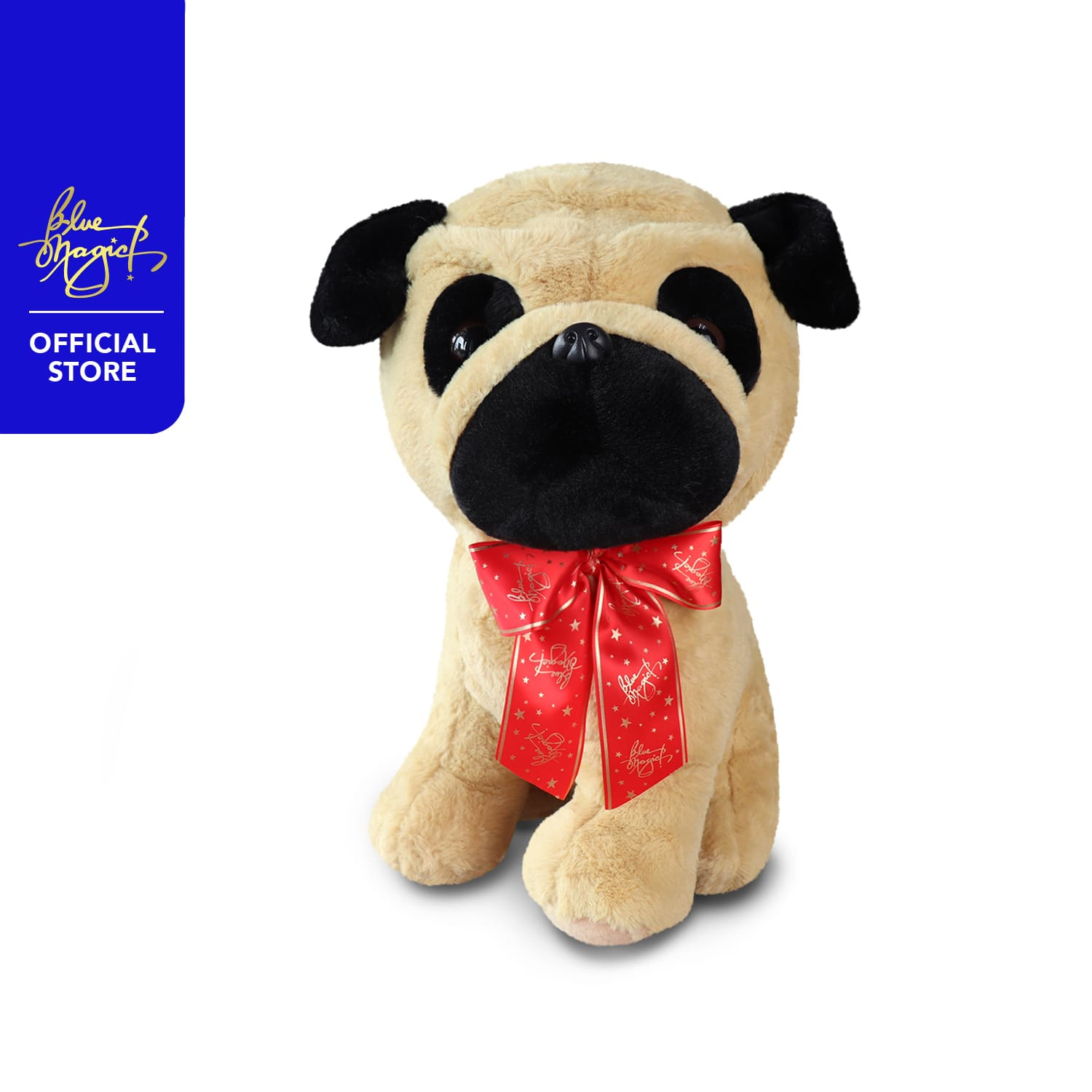 Pug stuffed shop toy blue magic