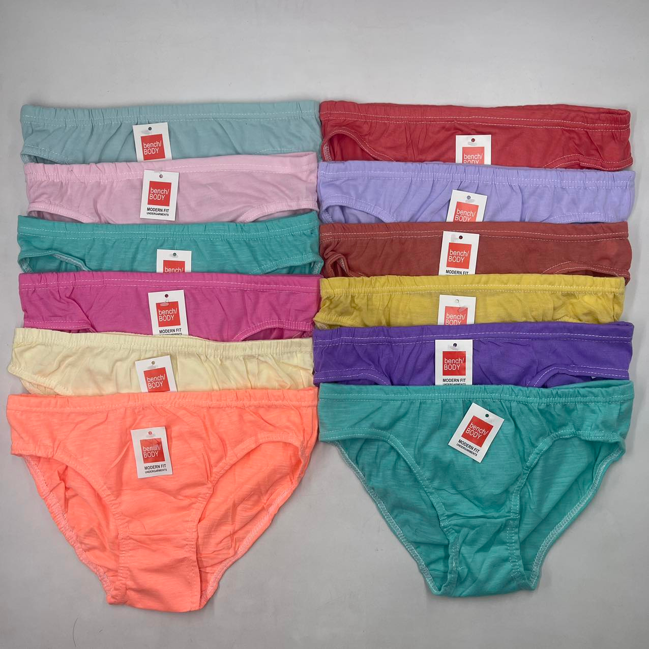 Bench 12PCS Panty Underwear plain style for ladies stretch (Random ...