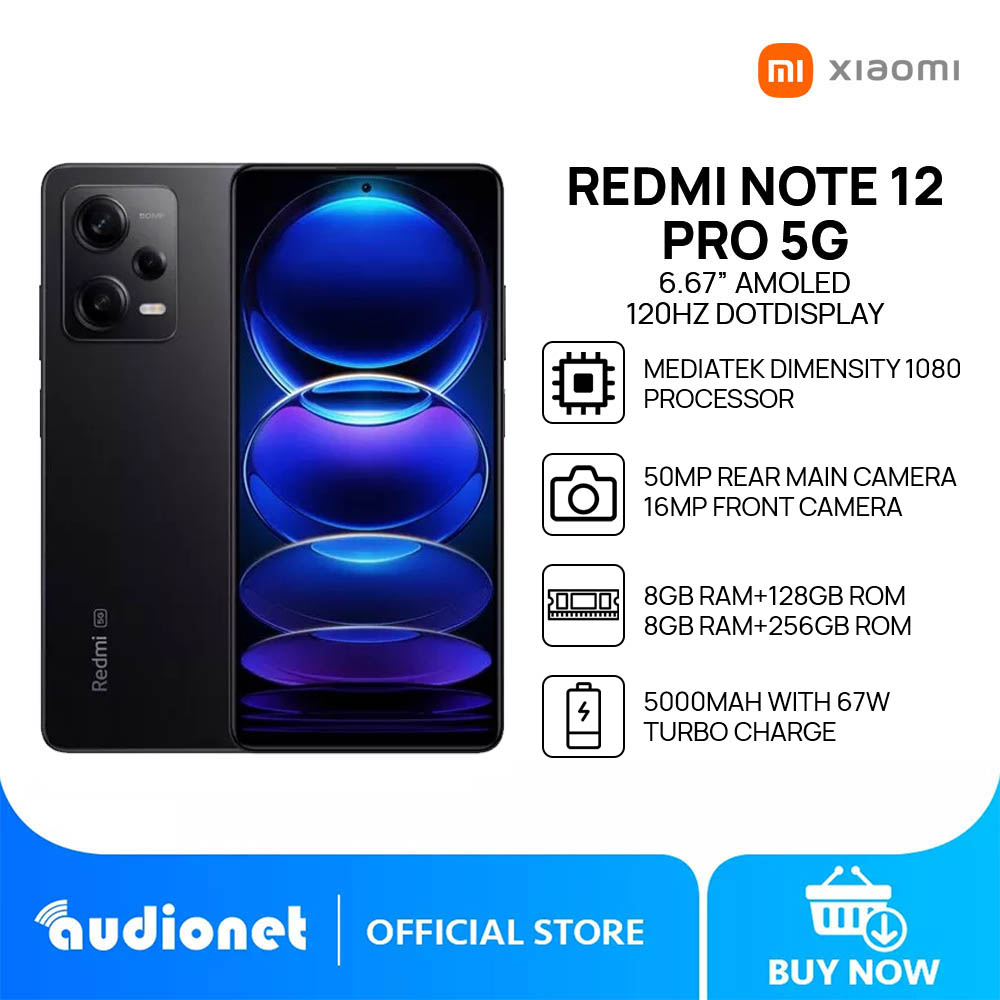 Xiaomi Redmi Note 12 Pro 5G Smartphone | 8GB+128GB/8GB+256GB | MediaTek ...