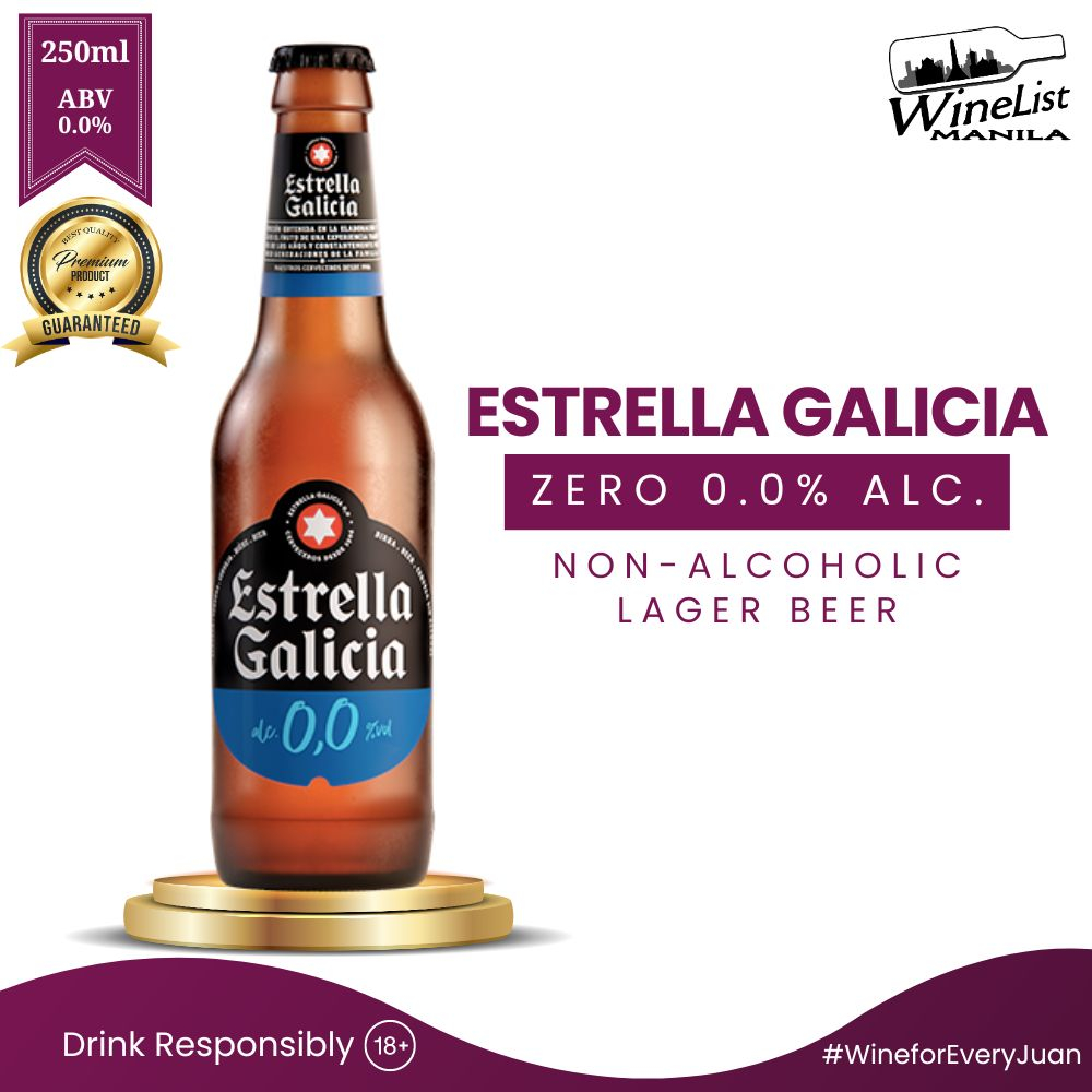 Estrella Galicia 0.0 NonAlcoholic Lager Beer Galicia, Spain Beer