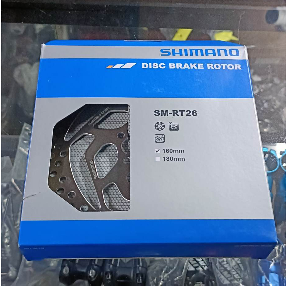 SHIMANO RT26 ROTOR 6-Bolt Disc Brake Rotor160 mm | Shopee Philippines