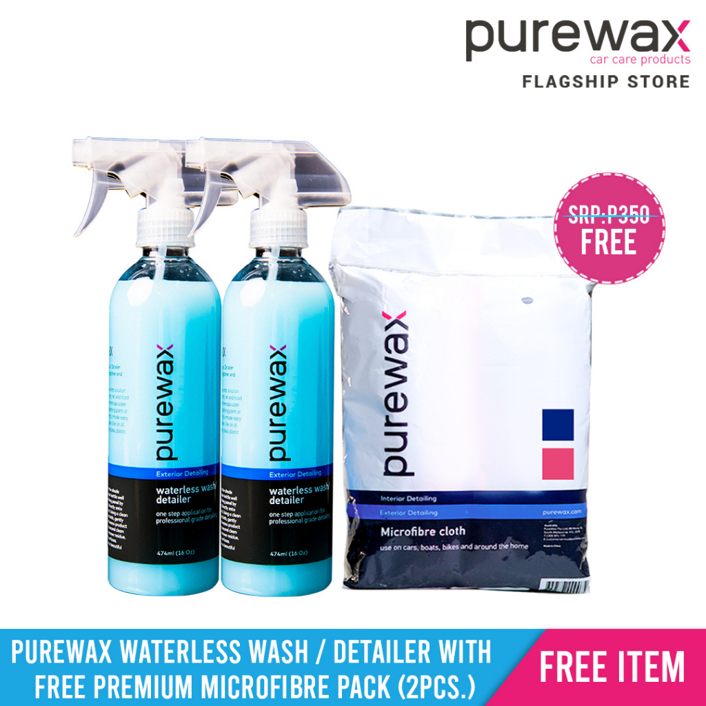 BUY 2 PureWax Waterless Wash / Detailer 474ml. with a FREE PureWax ...