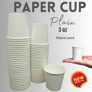 100pcs HIgh quality 90ml 3oz white disposable coffee cup small