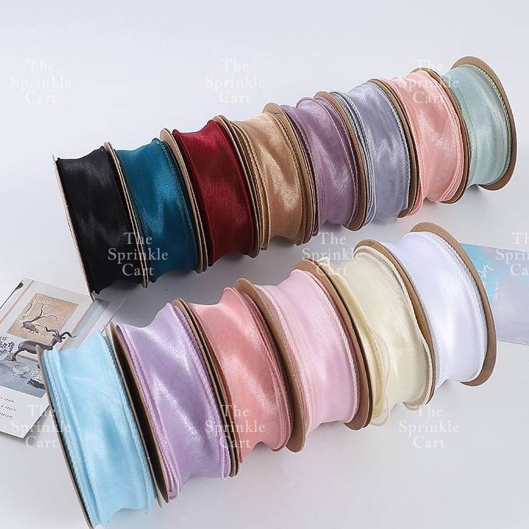 4cm Mermaid Tail Ribbon Wavy Style Fishtail DIY Bouquet Gift Wrapping ...