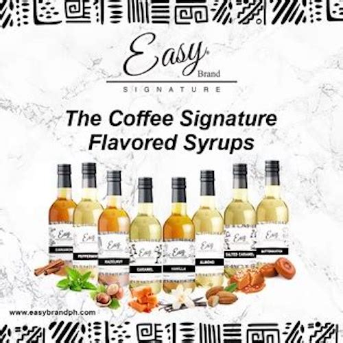 Easy Brand Signature Flavoring Syrups 950g Shopee Philippines