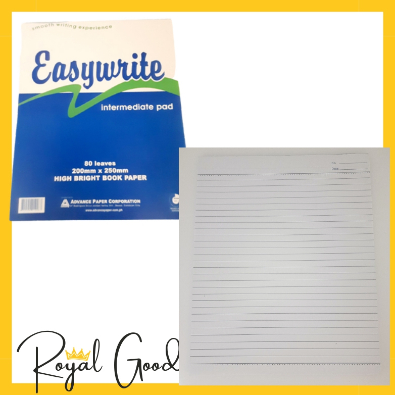 Easywrite Pad Paper Grade 1 2 3 4 12 Lengthwise 12 Crosswise 14 And Intermediate 4113