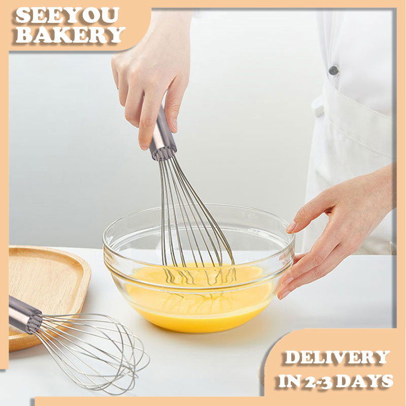 Stainless Steel Egg Whisk Egg Beater for Mixing, Whisking, Beating