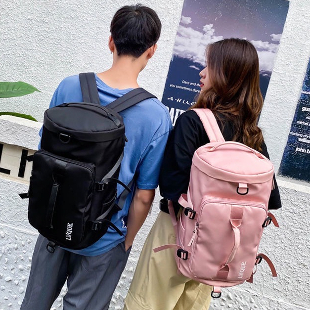 Mumu 4065 Unise Oxford Cloth Bucket Large Capacity Backpack Travel Bag