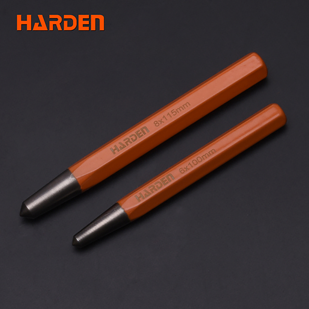 Harden 6x10x100mm , 8x12x115mm Centre Chisel Made of Chrome Vanadium ...