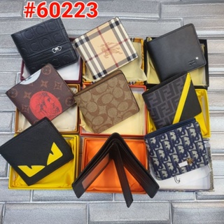 free shipping wallet for men 60223 V Men's Leather Folded Wallet (NO BOX)