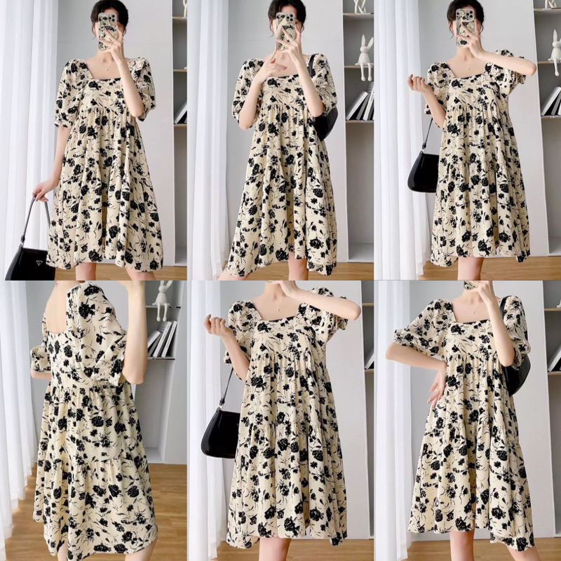 VINTAGE elegant classy semi formal casual boho coachella bohemian dress