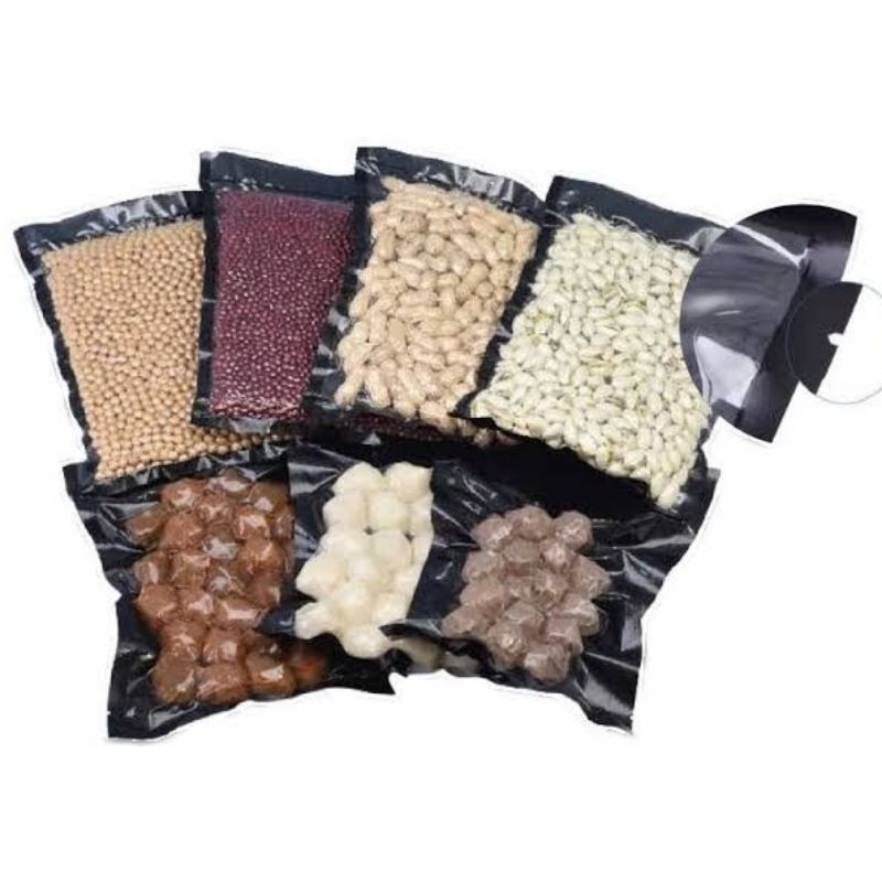 100 Pcs Smooth Black Vacuum bag food grade BPA Free, Commercial Grade for  Food Storage and sous vide