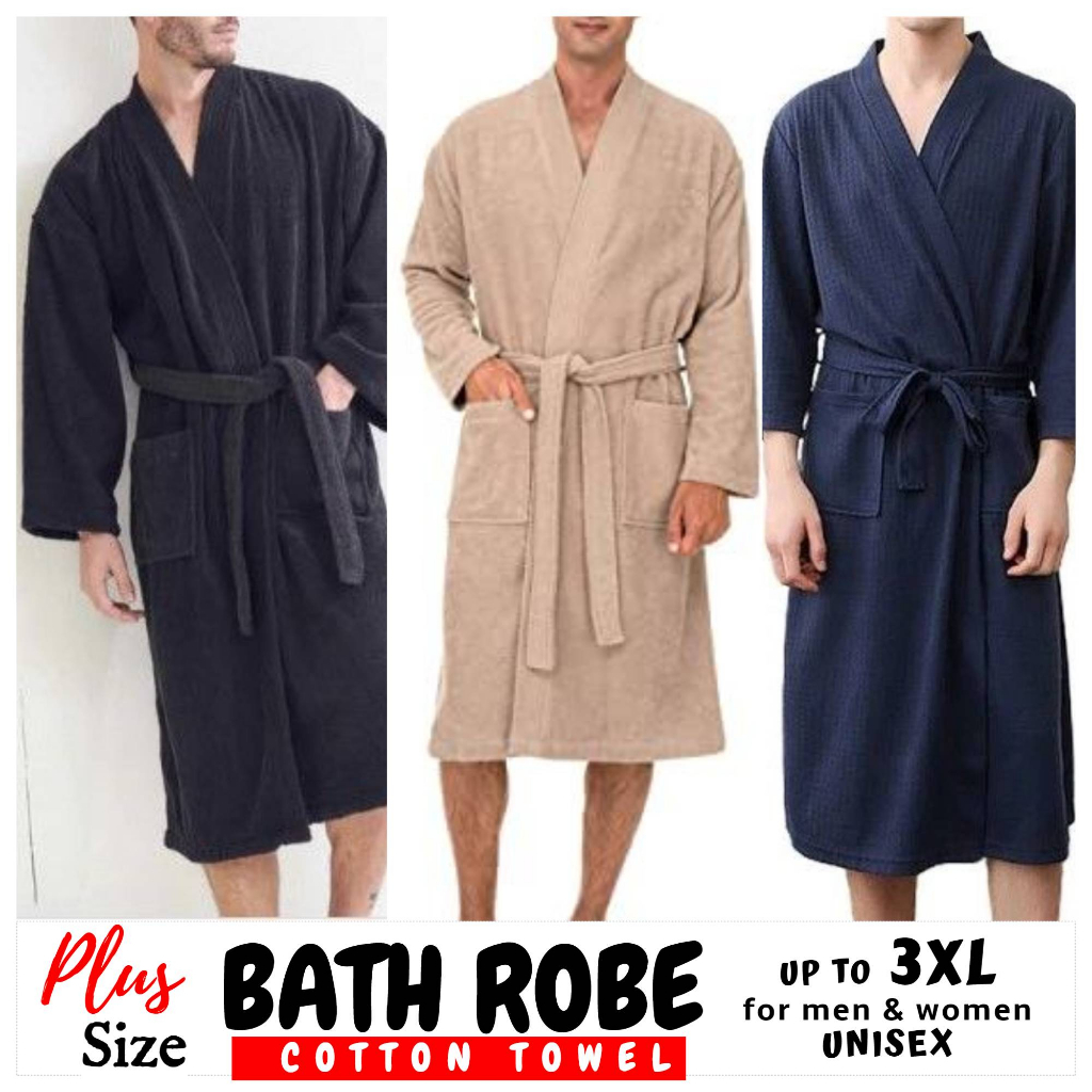 UNISEX ADULT BATH ROBE FOR MEN WOMEN COUPLE HOTEL SLEEPWEAR KIMONO SPA ...