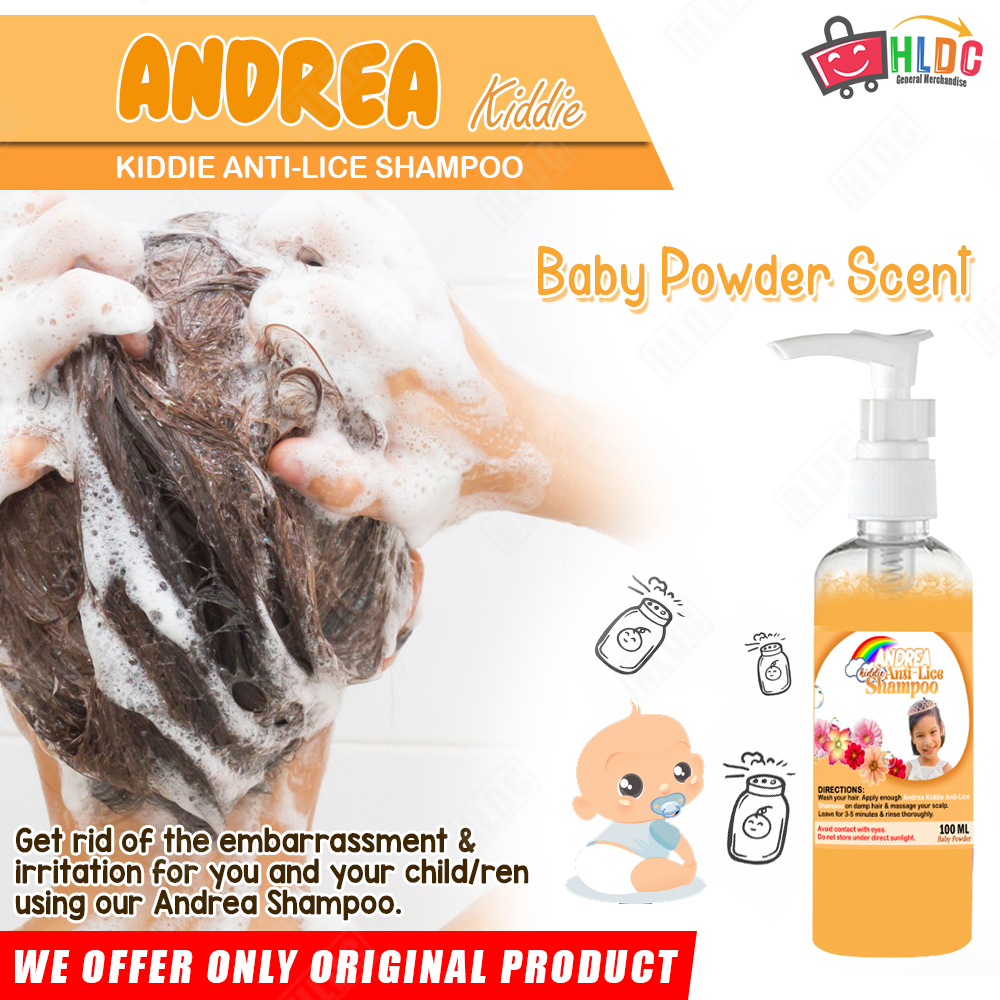 Andrea Anti-Lice Kiddie Shampoo Baby Powder 100ml ( PANG ALIS KUTO AT ...