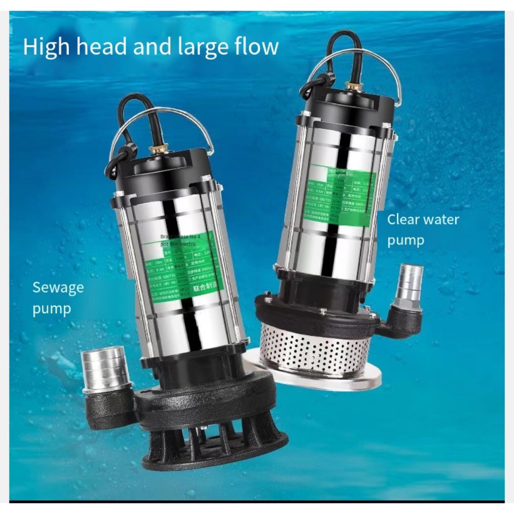 Clean water pump 304 Stainless steel submersible pump sewage pump ...