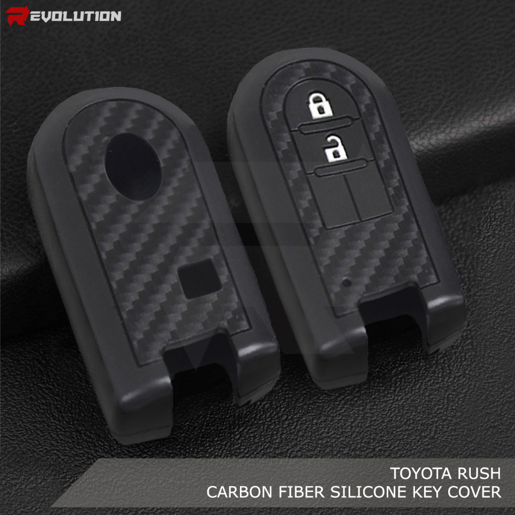 Toyota RUSH Carbon fiber Silicone Smart Key Remote Cover | Shopee ...