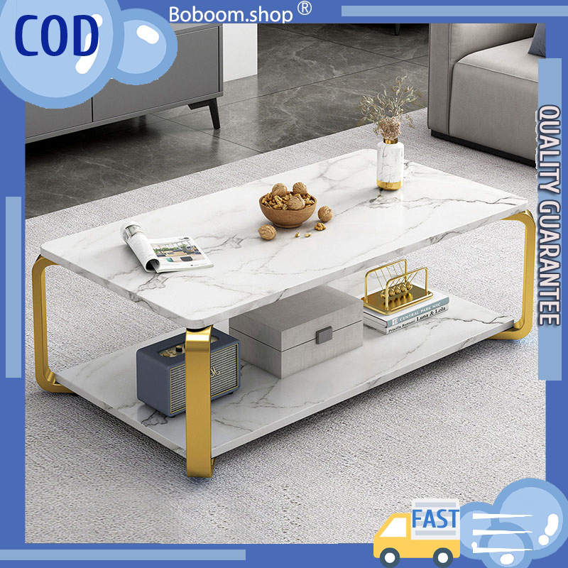 COD Coffee Table 2 Layers Living Room Tea Table Sofa Side Table Modern ...
