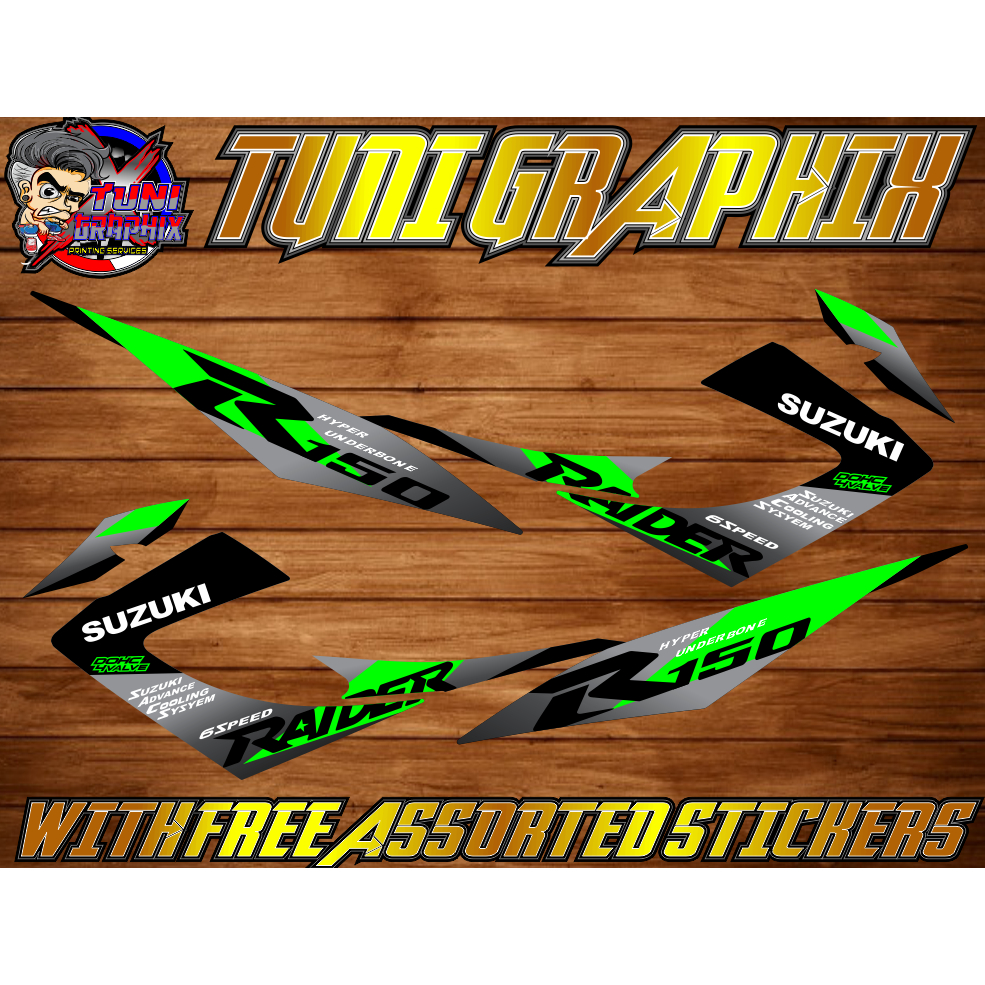 RAIDER 150 CARB 2021 STOCK DECALS | Shopee Philippines