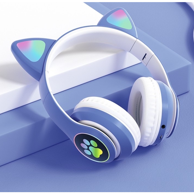 Viv23M Cat Ear Wireless Headphone OverEar Earphone Bluetooth Headset