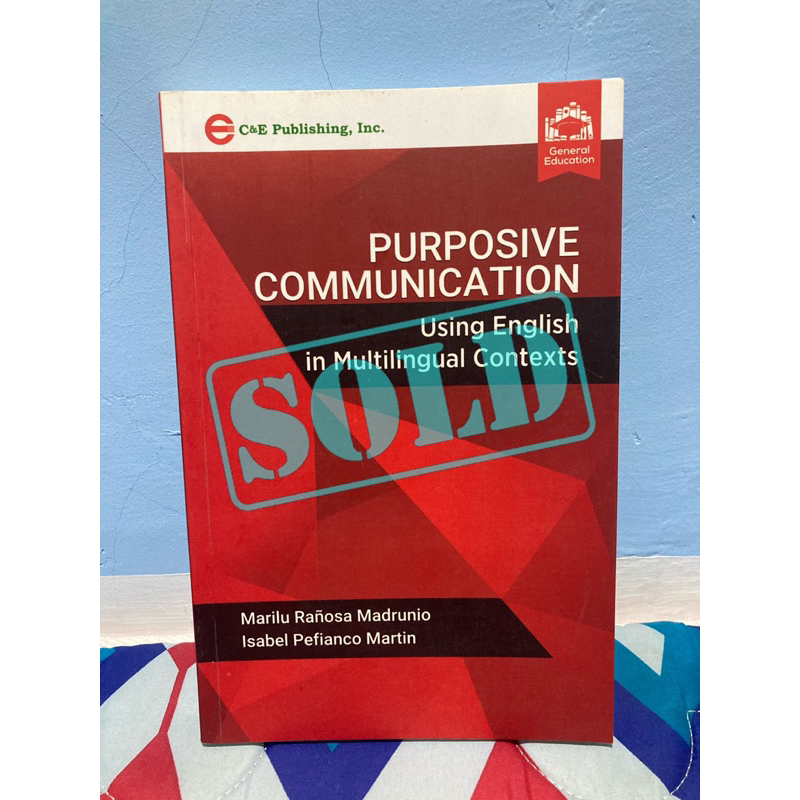 Purposive Communication By Marilu Madrunio And Isabel Martin Shopee Philippines 