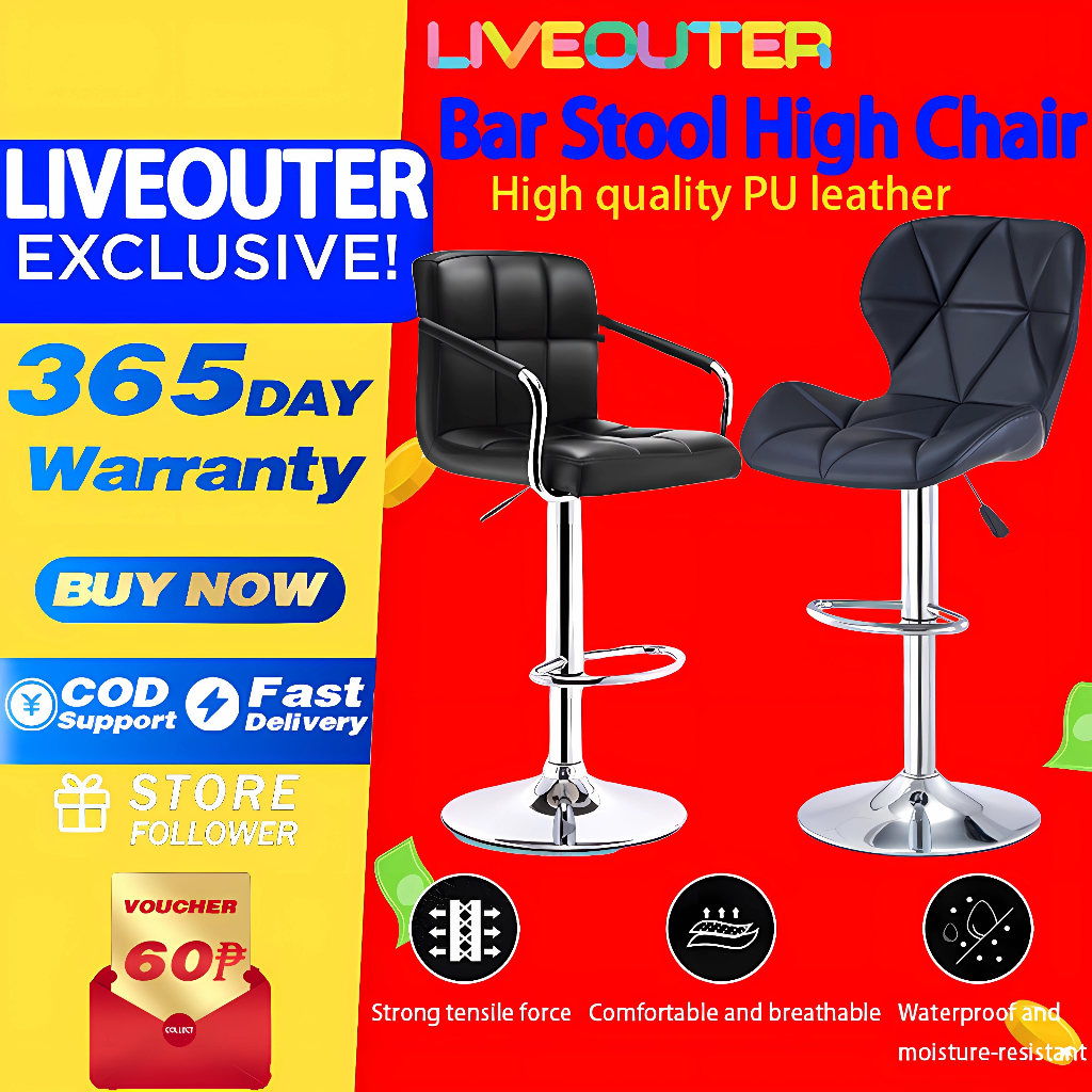 liveouter-bar-stool-high-chair-counter-height-adjustable-360-degree