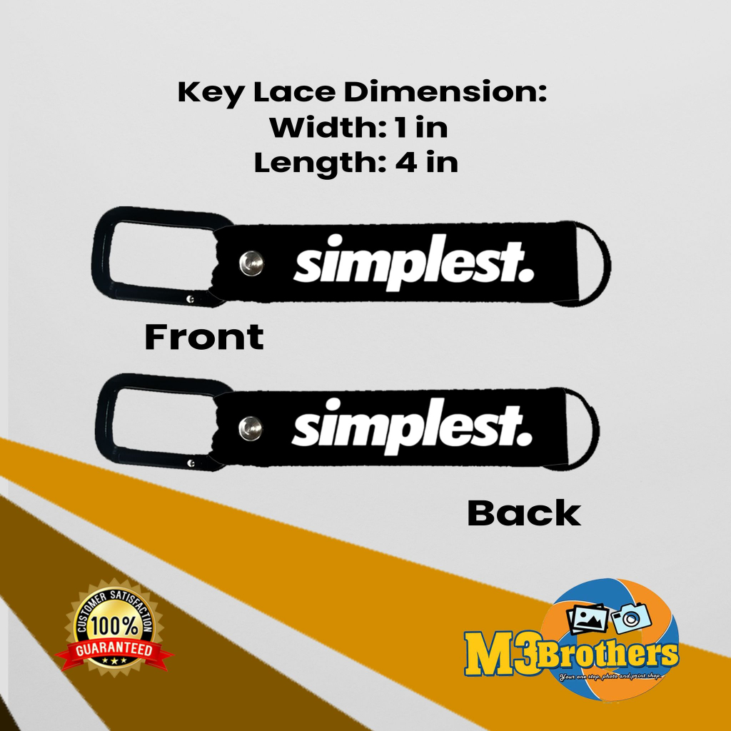 SIMPLEST Lanyard with Key Lace or Key Tag | Shopee Philippines